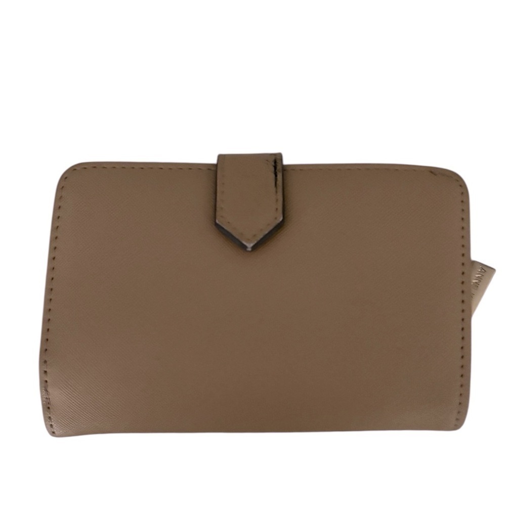 Anne Klein Tan Wallet with Horse bit Gold Accent - Picture 3 of 9